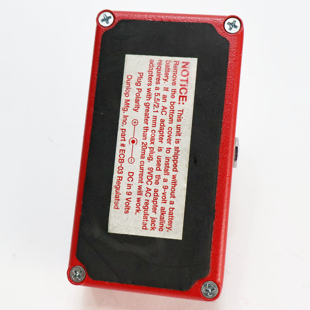 【中古】コンプレッサー エフェクター MXR M-102 DYNA COMP ダイナコンプ ギターエフェクター 本体画像 裏