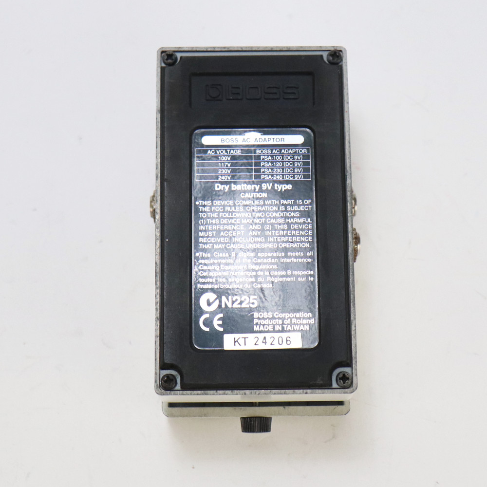【中古】 クロマチックチューナー エフェクター BOSS TU-2 Chromatic Tuner ペダルチューナー 裏面