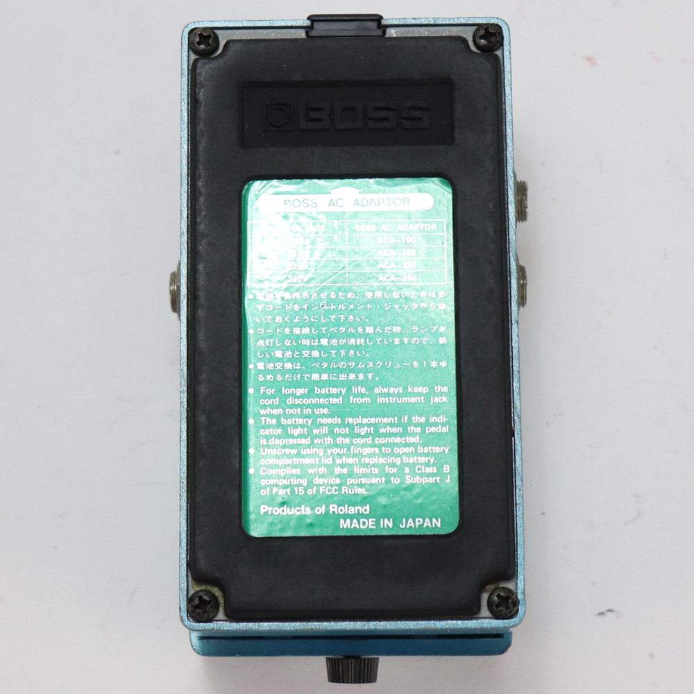 【中古】 コーラス エフェクター BOSS CE-3 Chorus Made in JAPAN ギターエフェクター 裏面