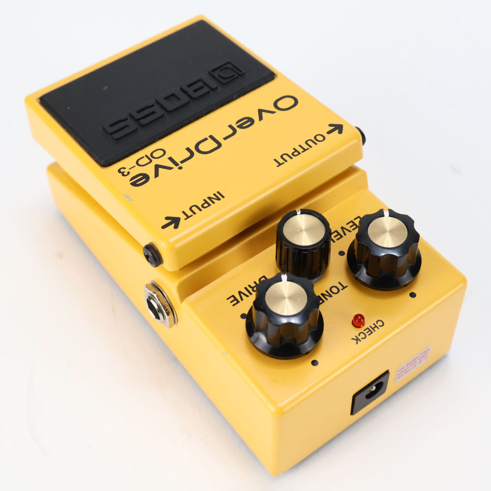 【中古】 オーバードライブ エフェクター BOSS OD-3 Over Drive ギターエフェクター 本体画像 斜め 