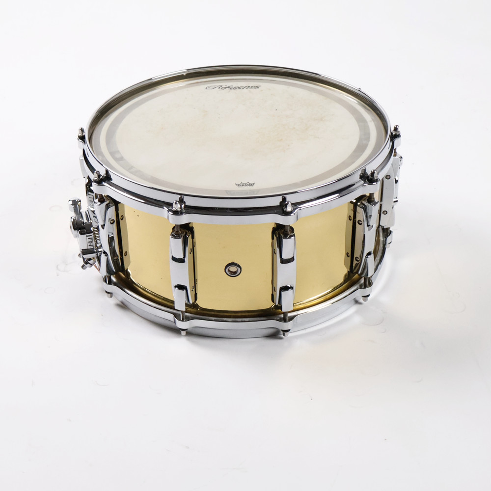 【中古】 スネアドラム パール Pearl RFB1465 Reference Series Brass Snare Drum 14x6.5 裏面