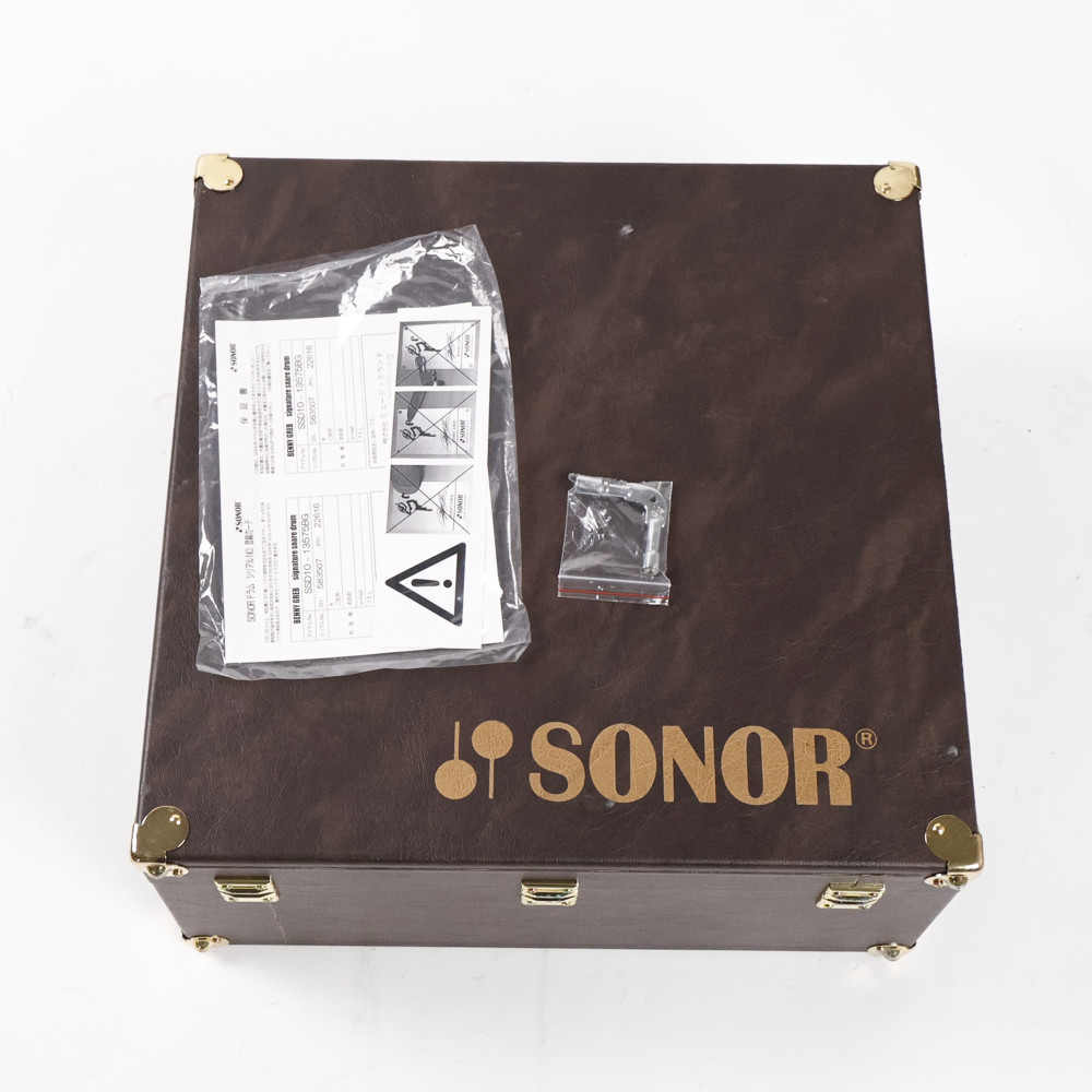 【中古】 スネアドラム ソナー SONOR SSD10-13575BG Benny Greb Signature Snare Drum Beech 13x5.75 付属品