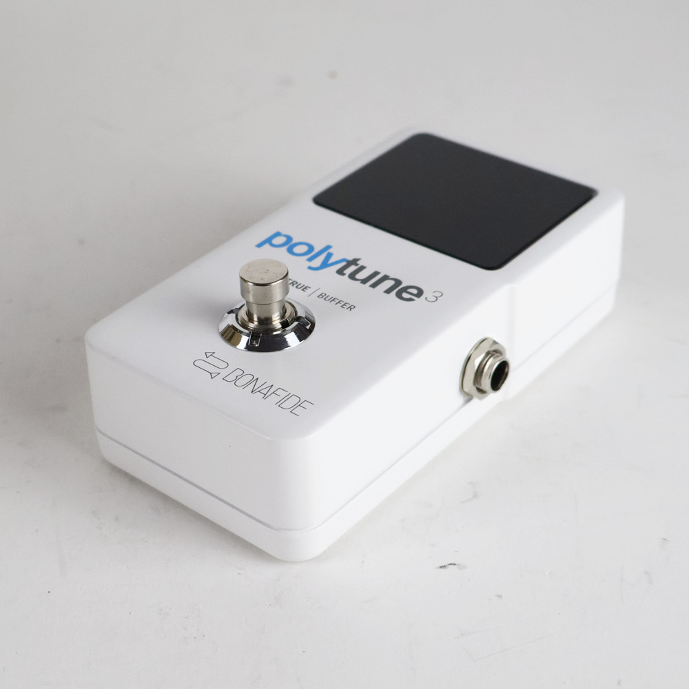 【中古】 チューナー tc electronic PolyTune 3 バッファー内蔵 ポリフォニックチューナー ポリチューン ペダルチューナー 側面
