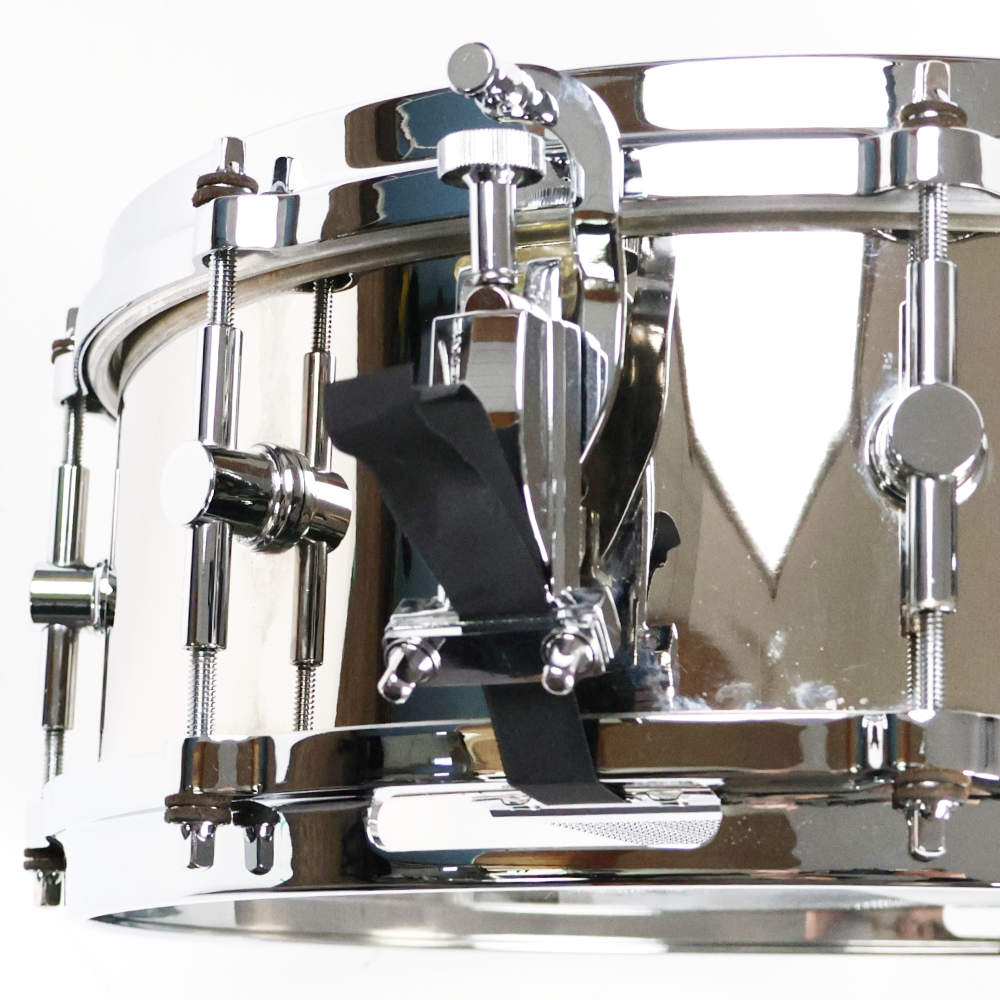 【中古】 スネアドラム カノウプス CANOPUS S-1450 Steel Snare Drum 14x5 ストレイナー 