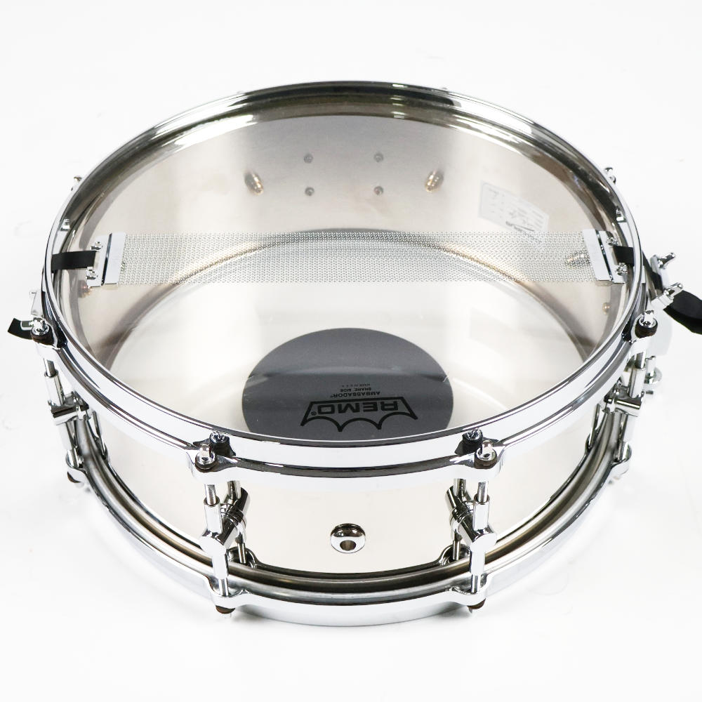 【中古】 スネアドラム カノウプス CANOPUS S-1450 Steel Snare Drum 14x5 本体画像 裏