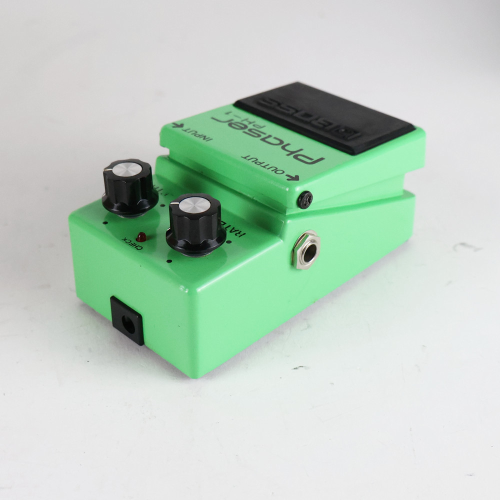 【中古】フェイザー エフェクター BOSS PH-1 Phaser 銀ネジ 点滅LED スケルトンスイッチ Made in Japan ギターエフェクター 側面