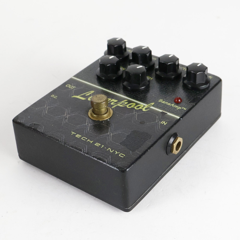 【中古】 オーバードライブ エフェクター TECH21 Liverpool リバプール サンズアンプ SansAmp 側面