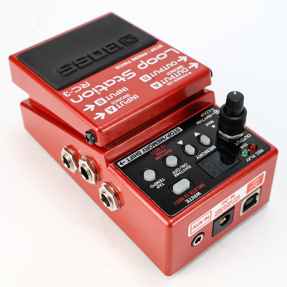【中古】 BOSS ボス Loop Station RC-3 ルーパー エフェクター ループステーション 本体画像 斜め 