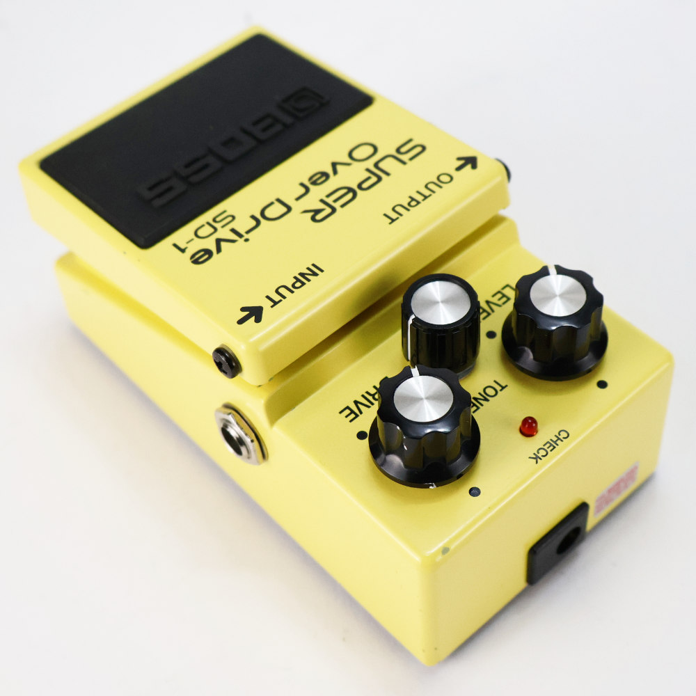 【中古】 スーパーオーバードライブ エフェクター BOSS SD-1 Super Over Drive ギターエフェクター 本体画像 斜め 