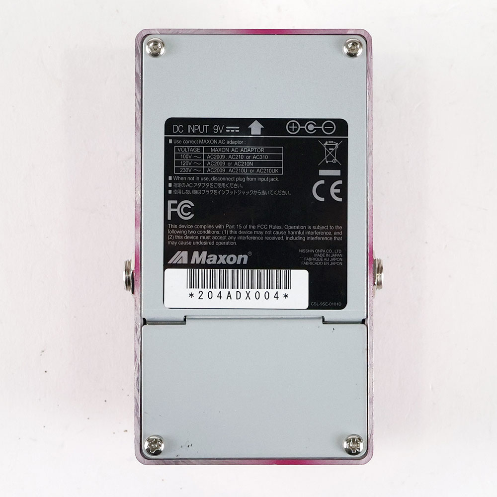 【中古】 MAXON AD10 ANALOG DELAY アナログディレイ マクソン 裏面