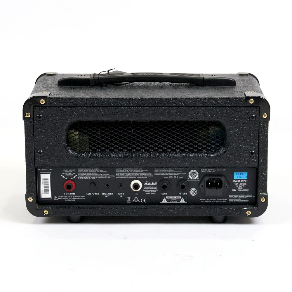 【中古】 ギターアンプ MARSHALL DSL1H 小型ギターアンプヘッド 真空管アンプ マーシャル DSL1HR 背面