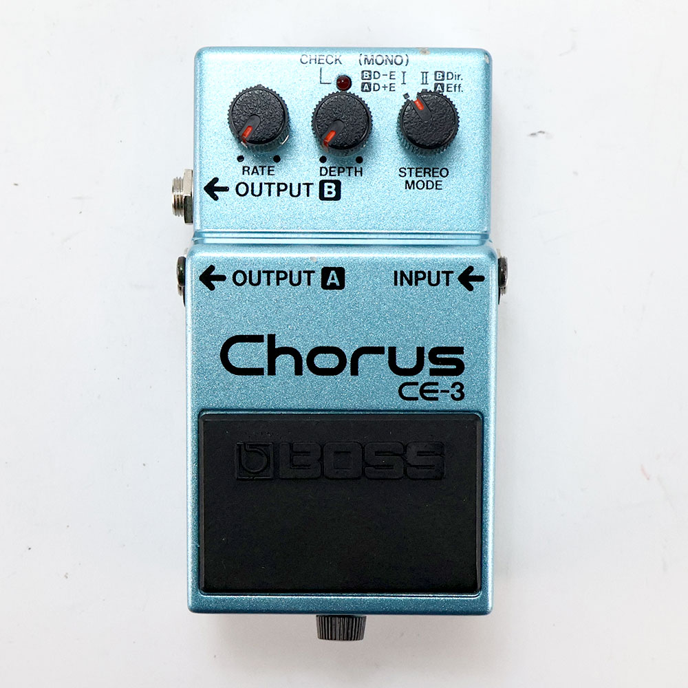 【中古】 コーラス エフェクター BOSS CE-3 Chorus Made in JAPAN ギターエフェクター 正面