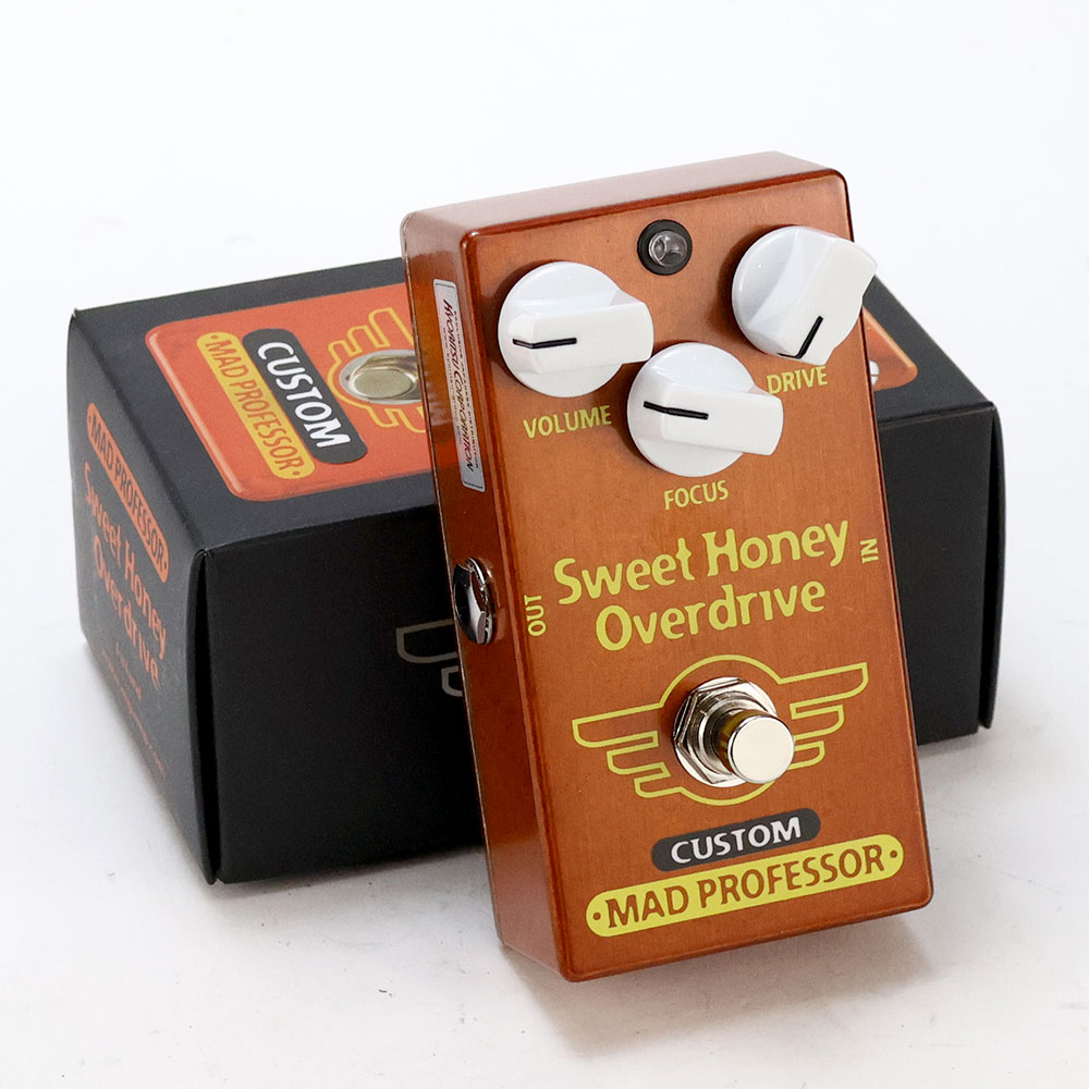 【中古】 エフェクター Mad Professor Sweet Honey Overdrive Custom Fat Bee Mod マッドプロフェッサー スイートハニーオーバードライブ カスタム ファットビー