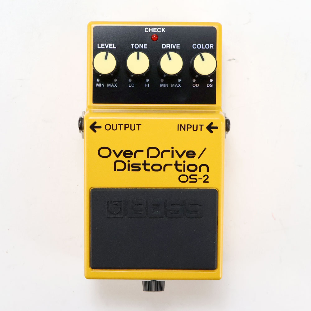 【中古】オーバードライブ ディストーション エフェクター BOSS OS-2 OverDrive Distortion ギターエフェクター 正面