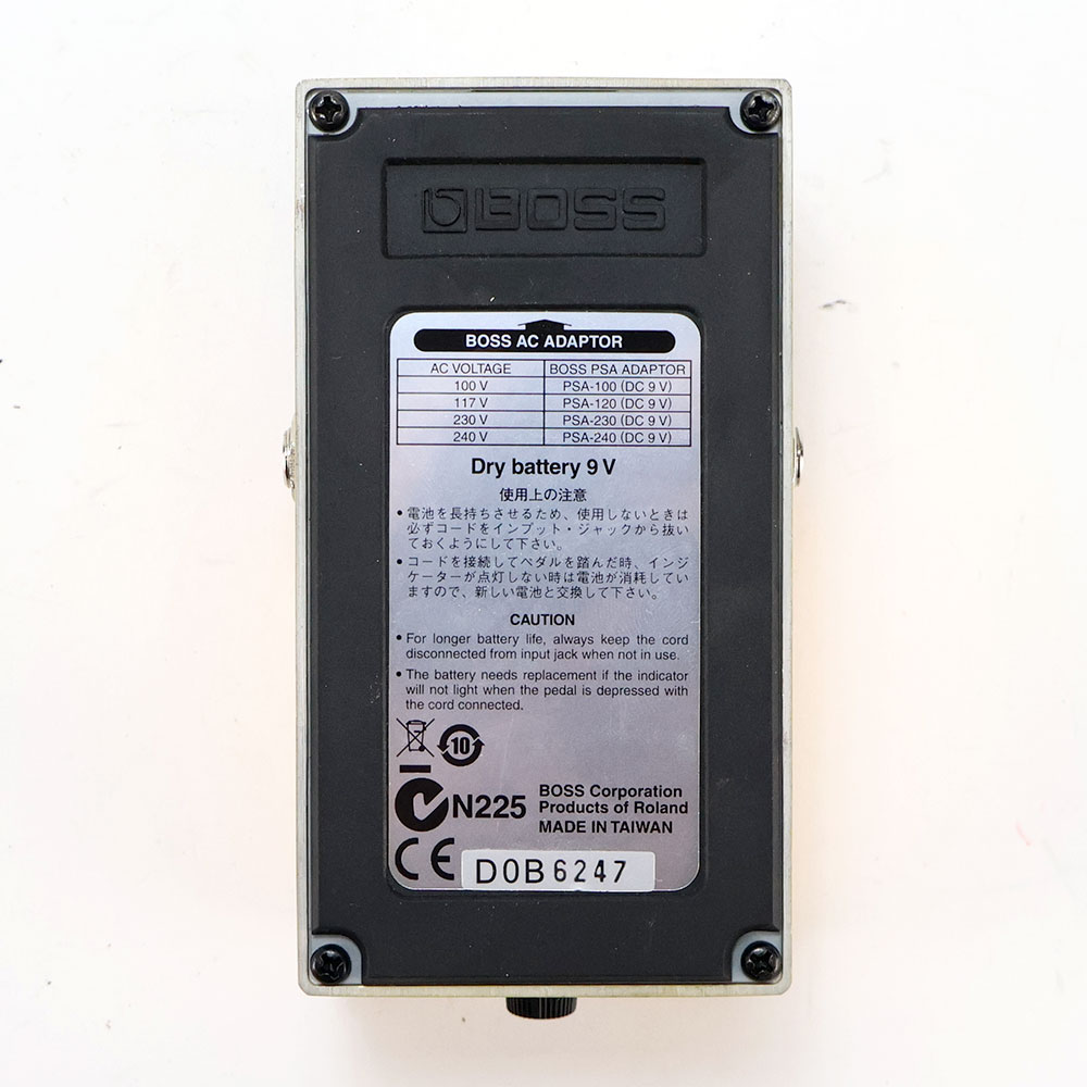 【中古】オーバードライブ ディストーション エフェクター BOSS OS-2 OverDrive Distortion ギターエフェクター 裏面