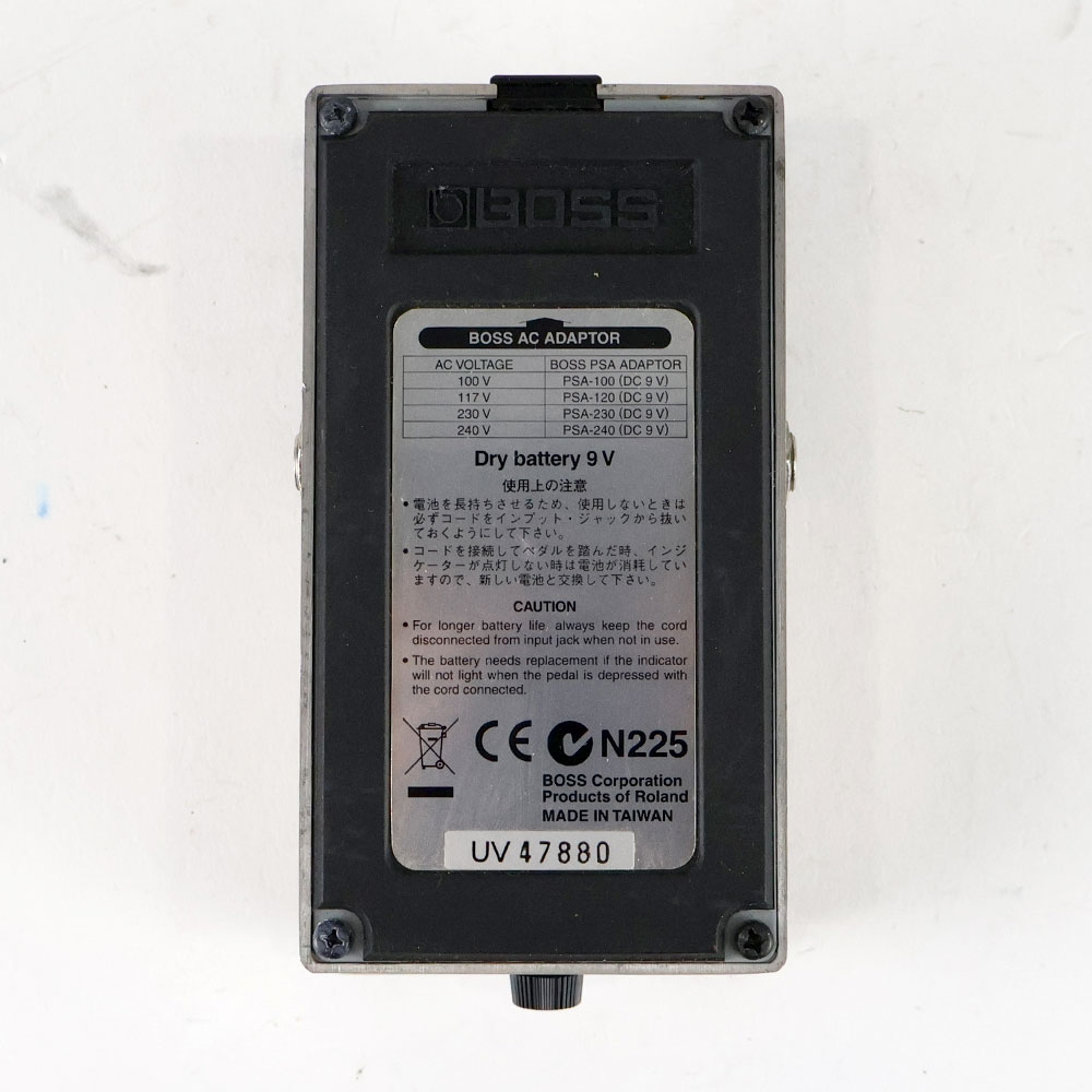 【中古】イコライザー エフェクター BOSS GE-7 Equalizer ギターエフェクター Made in TAIWAN 台湾製 裏面