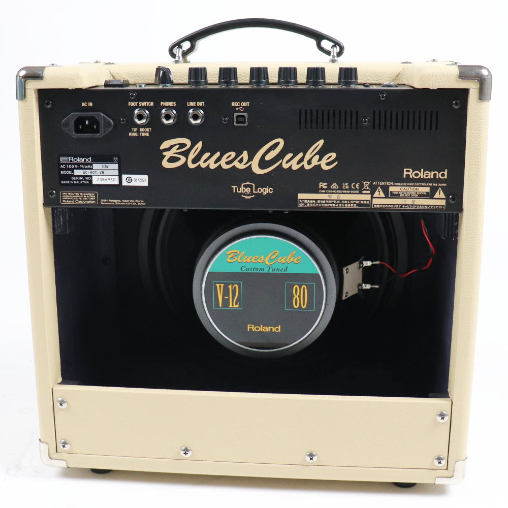 【中古】 ギターアンプ ROLAND Blues Cube Hot Vintage Blonde BC-HOT-VB ギターアンプ 本体画像 裏