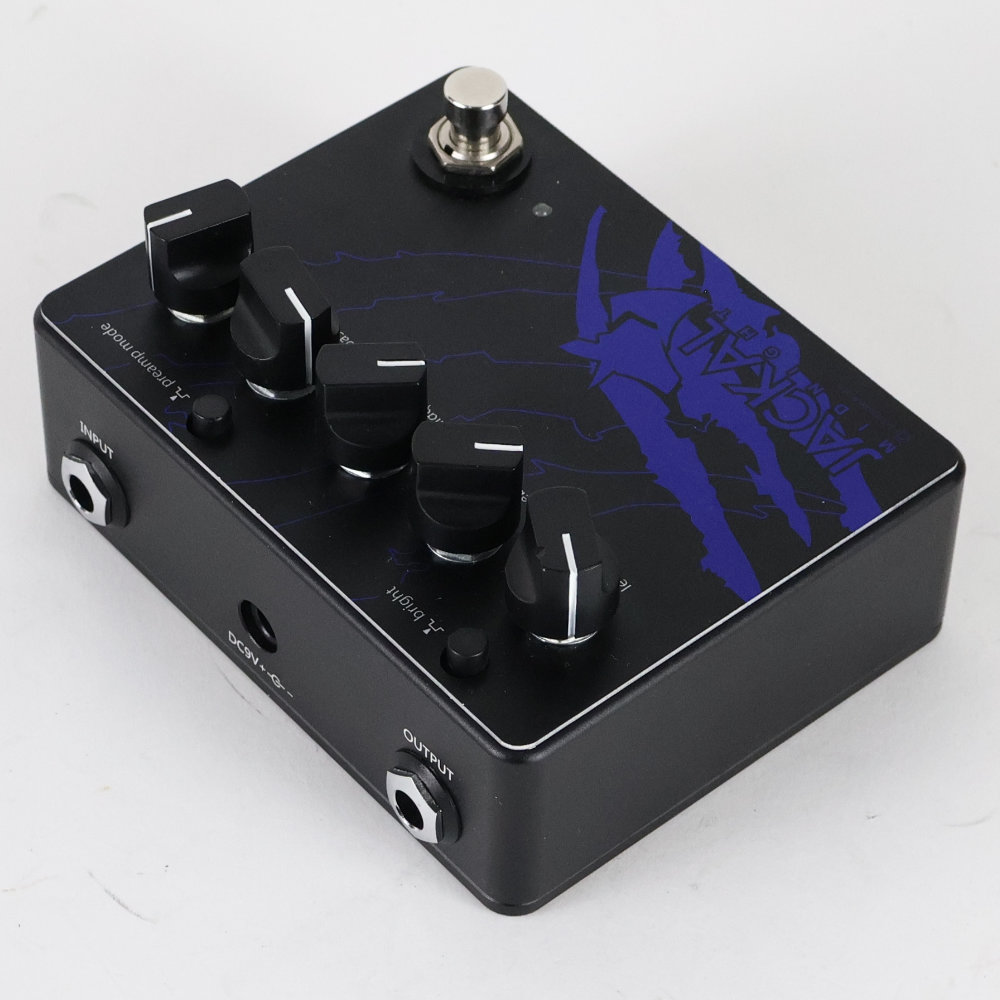 【中古】 Limetone Audio ライムトーンオーディオ JACKAL MIDNIGHT ドライブペダル ギターベースエフェクター 全体