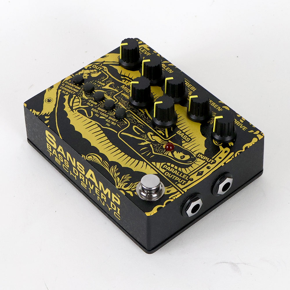 【中古】 TECH21 SansAmp BASS DRIVER DI-J J（LUNA SEA）シグネチャーモデル ベース用DI プリアンプ 全体