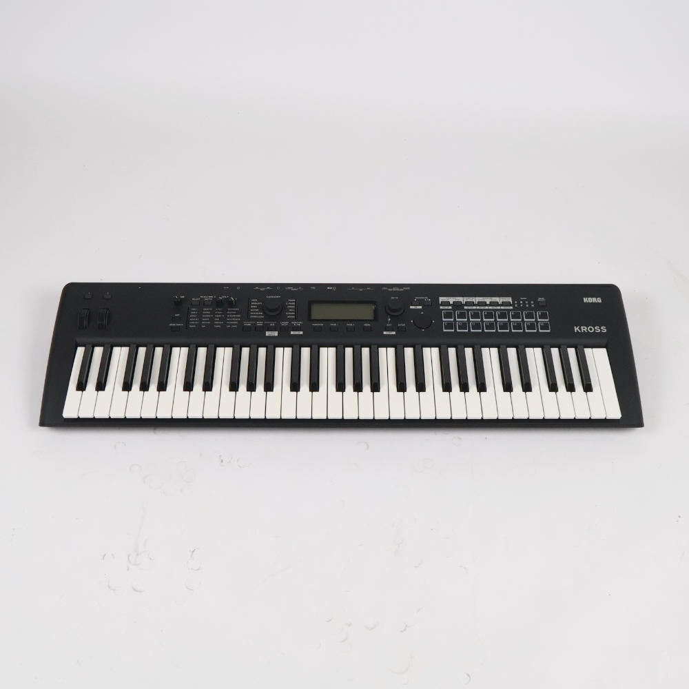 【中古】 KORG KROSS2-61-MB マットブラック シンセサイザー 正面