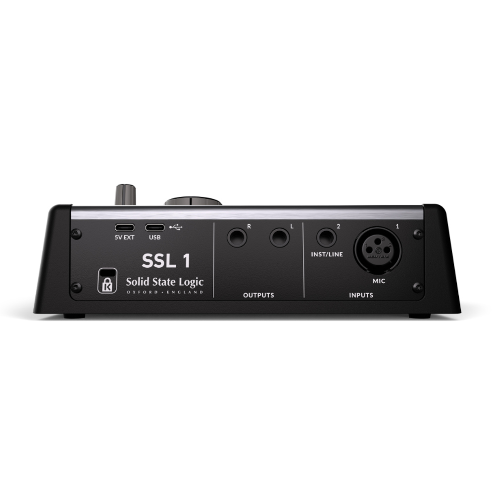 Solid State Logic ソリッドステートロジック SSL1 1 mic In + 1 Line In ／ 2out USB-C対応 USBオーディオインターフェイス リア画像