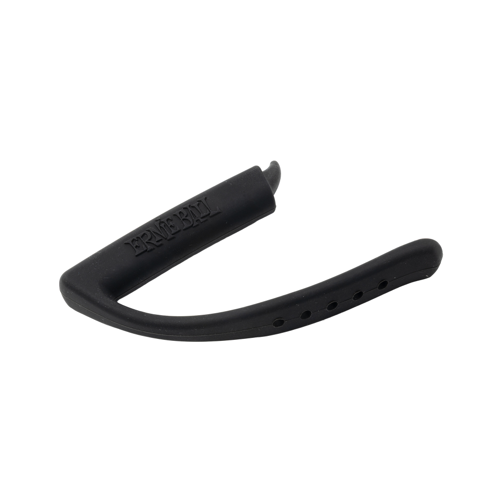 ギターカポ ERNIE BALL 9645 FLEX CAPO BK アーニーボール フレックスカポ 斜めアングル画像