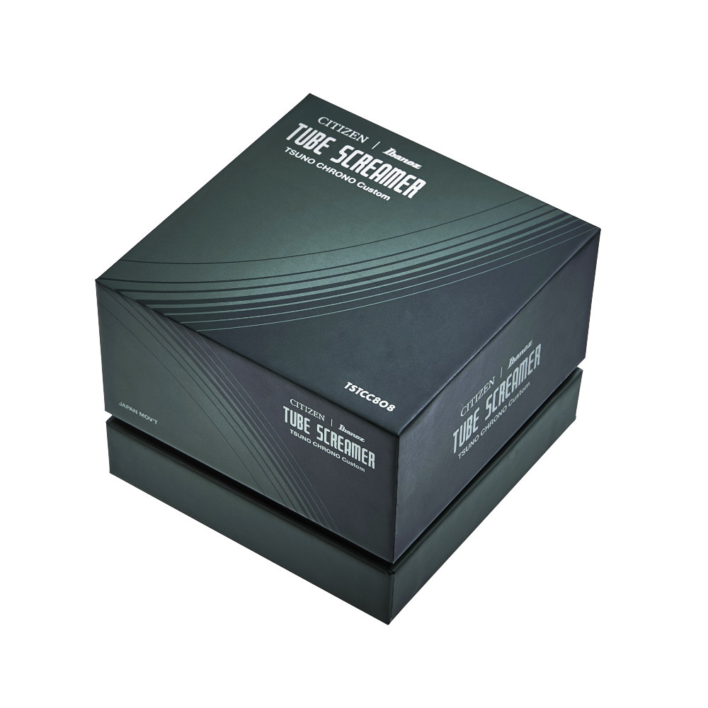 Ibanez × CITIZEN TSTCC808 TSUNO CHRONO Custom Tube Screamer Limited アイバニーズ × シチズン コラボレーションウォッチ 腕時計 化粧箱画像2