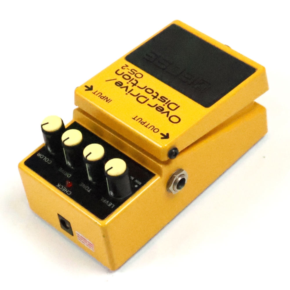 【中古】オーバードライブ ディストーション エフェクター BOSS OS-2 OverDrive Distortion ギターエフェクター リア斜めアングル画像
