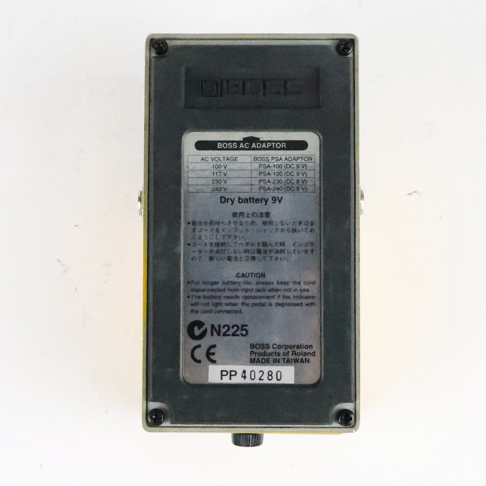 【中古】オーバードライブ ディストーション エフェクター BOSS OS-2 OverDrive Distortion ギターエフェクター 裏面