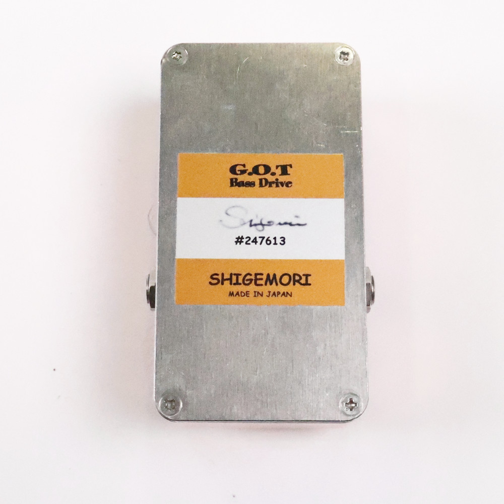 【中古】 SHIGEMORI シゲモリ G.O.T Bass Drive ベースエフェクター 裏面