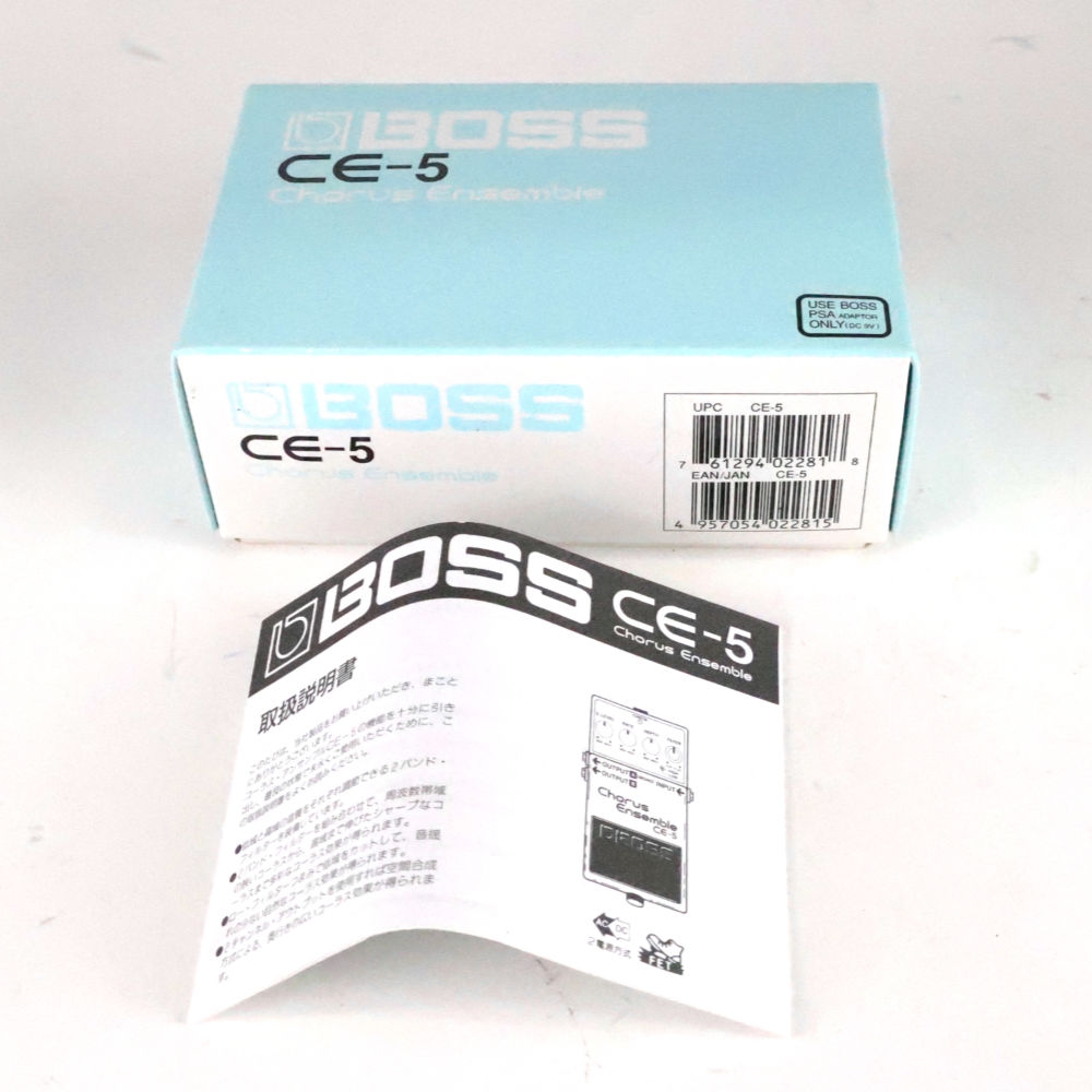 【中古】コーラスアンサンブル エフェクター BOSS CE-5 Chorus Ensemble ギターエフェクター 付属品画像