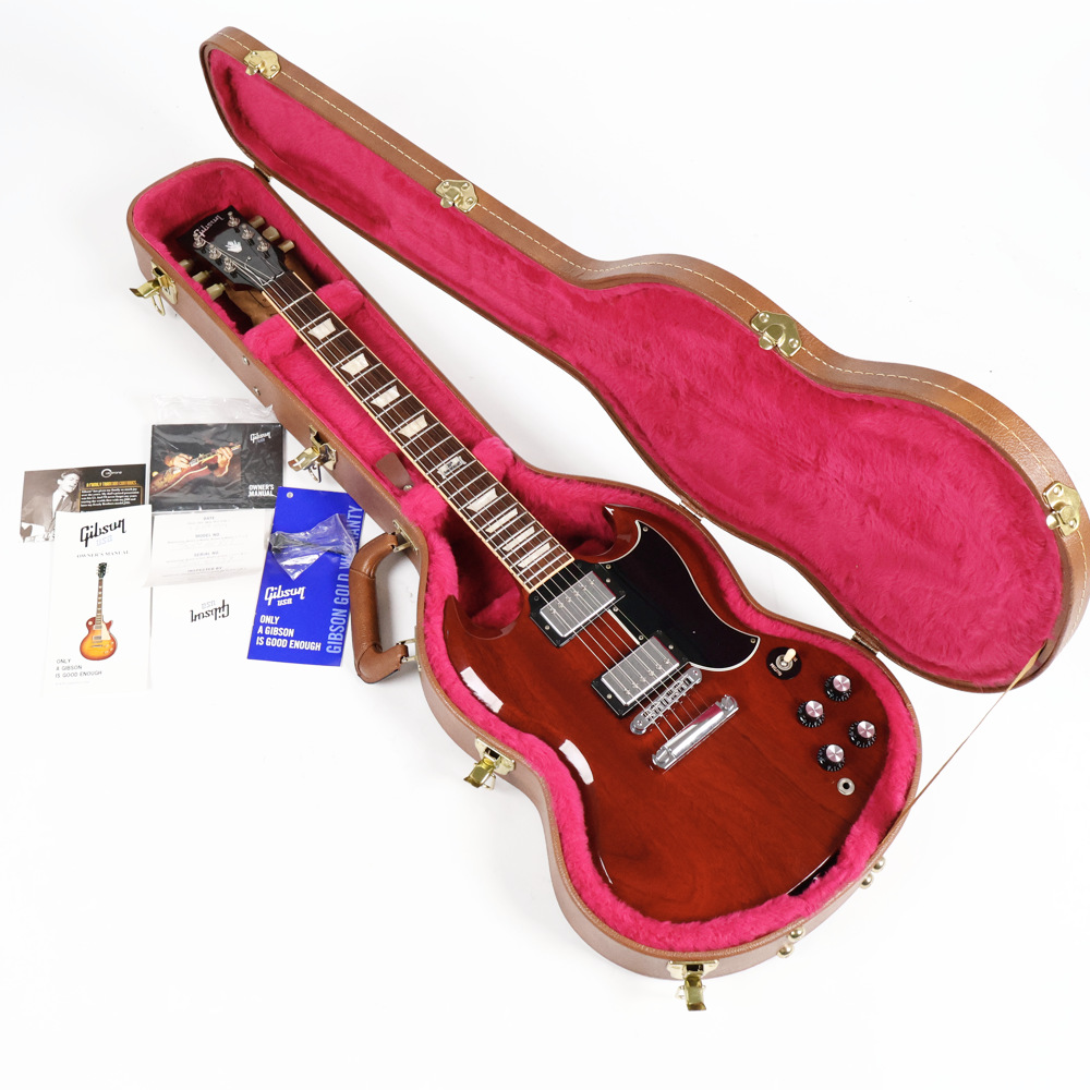 【中古】 エレキギター Gibson SG Standard 2014 Heritage Cherry Mod. 2014年製 ノーマルチューナーに換装済み 57クラシック搭載 ギブソン SGスタンダード ケース
