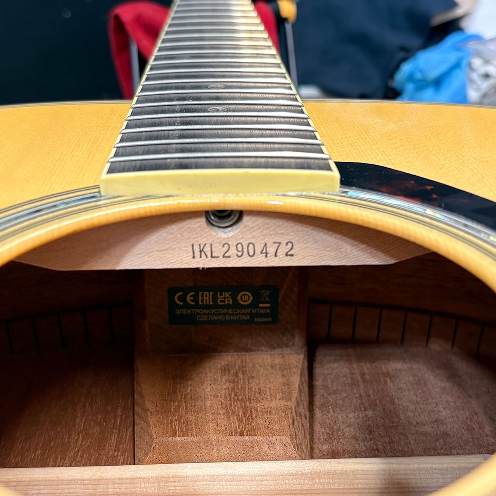 【中古】 アコースティックギター YAMAHA LL16M ARE 2024年製 Yamaha Acoustic Guitar Experience限定販売モデル マホガニーバック＆サイド仕様 刻印