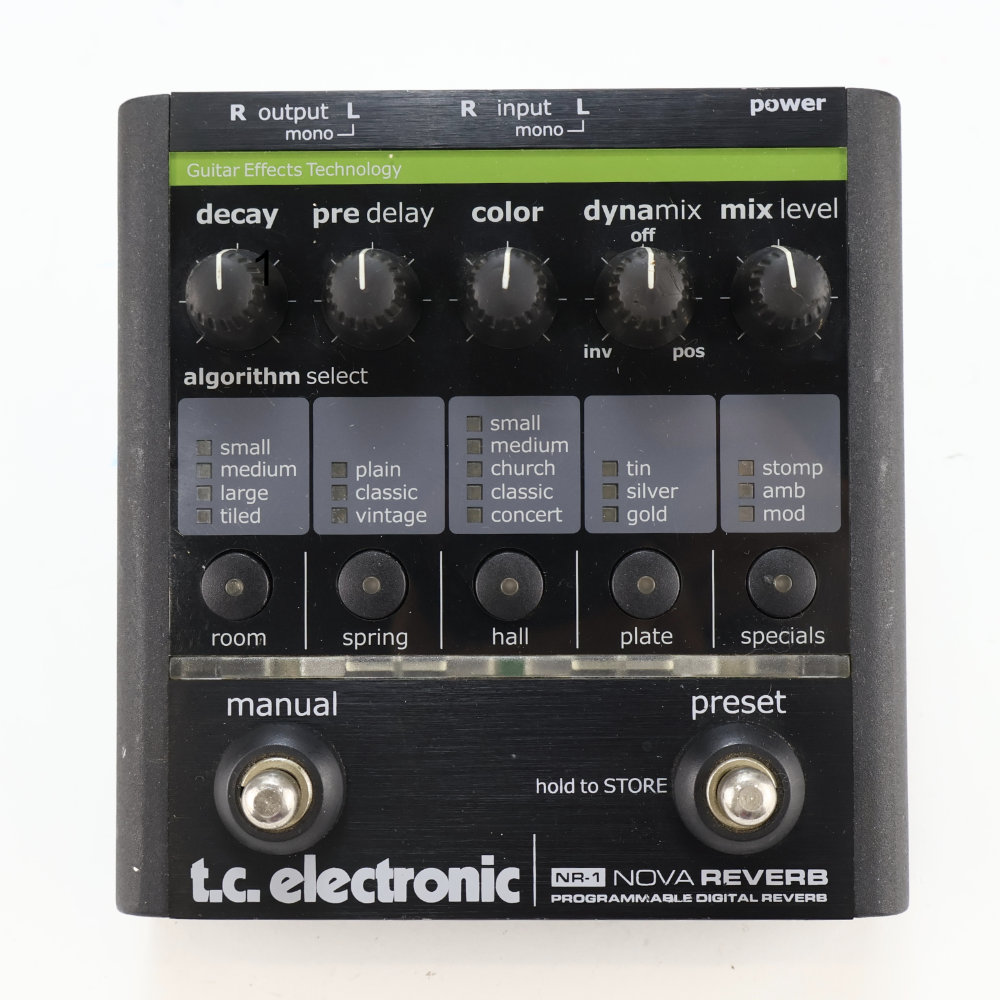 【中古】 リバーブ エフェクター tc electronic NR-1 NOVA REVERB アダプター欠品 ギターエフェクター