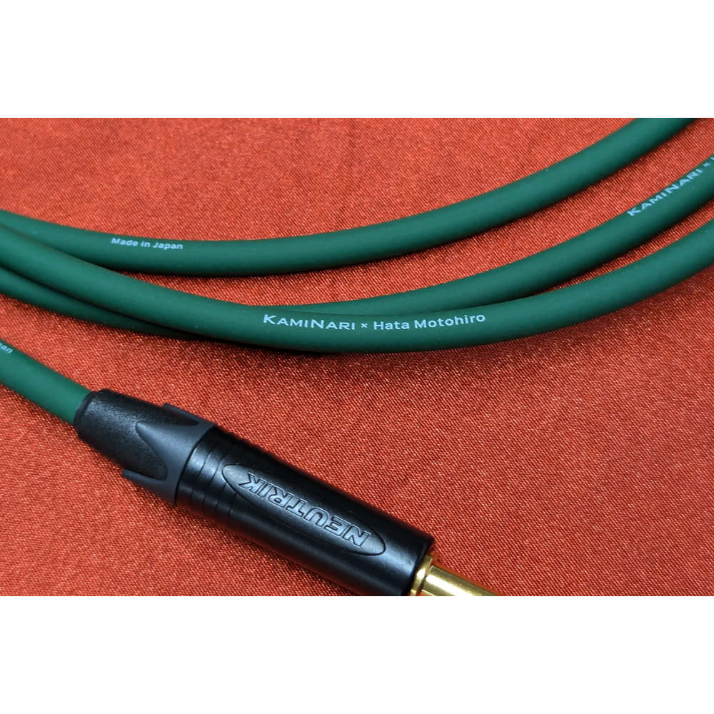 KAMINARI × Hata Motohiro K-ACDG-3SS Dark Green 3m SS エレクトリックアコースティックギター専用ケーブル イメージ画像