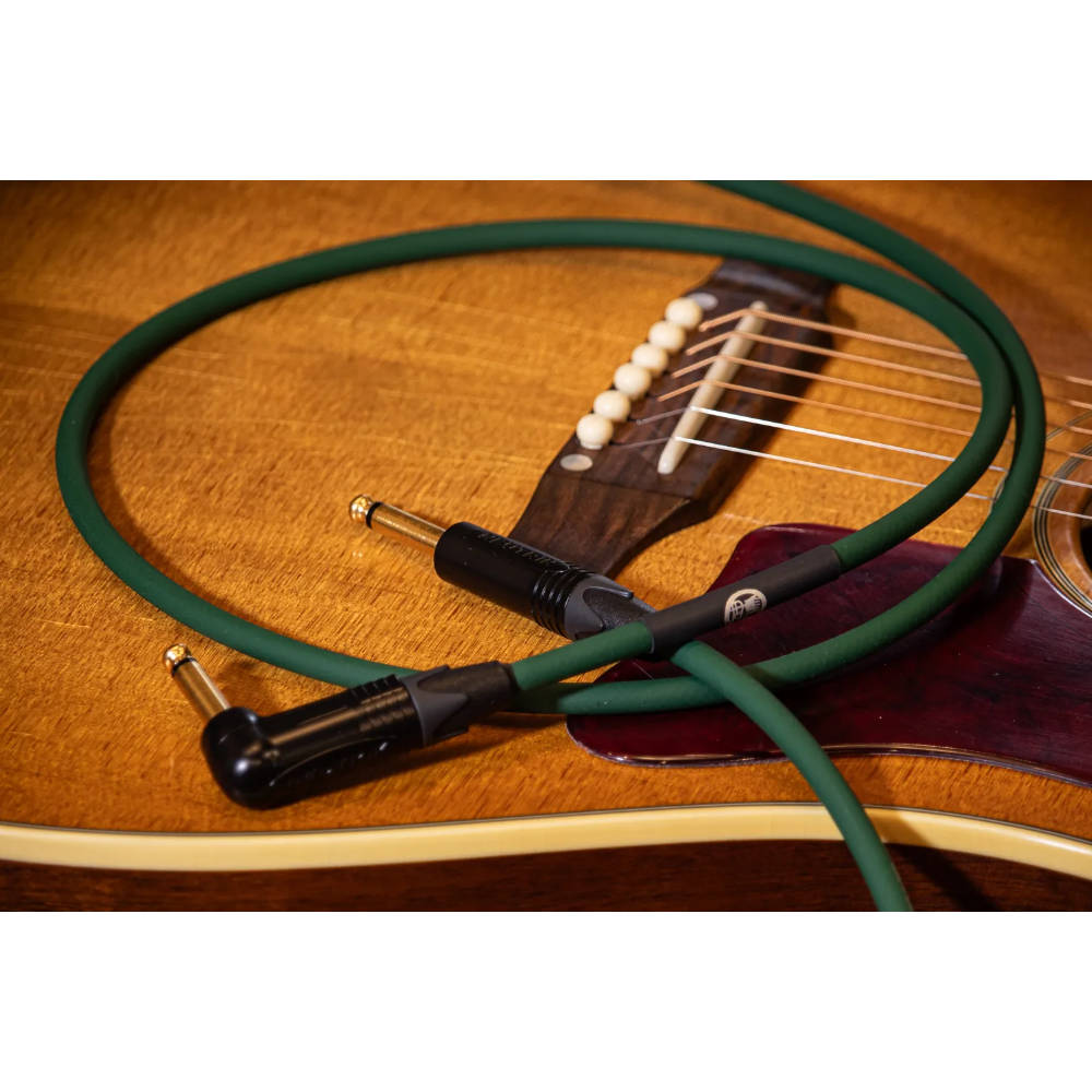 KAMINARI × Hata Motohiro K-ACDG-5SS Dark Green 5m SS エレクトリックアコースティックギター専用ケーブル イメージ画像 2