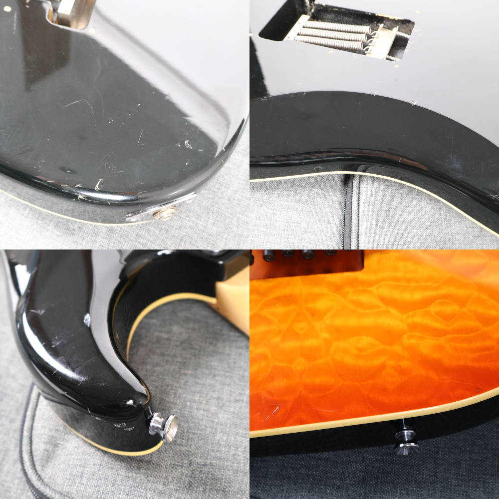 【中古】 エレキギター SCHECTER SD-2-24-AL  AM/M See-thru AMBER シェクター ALDER アルダーバック 傷