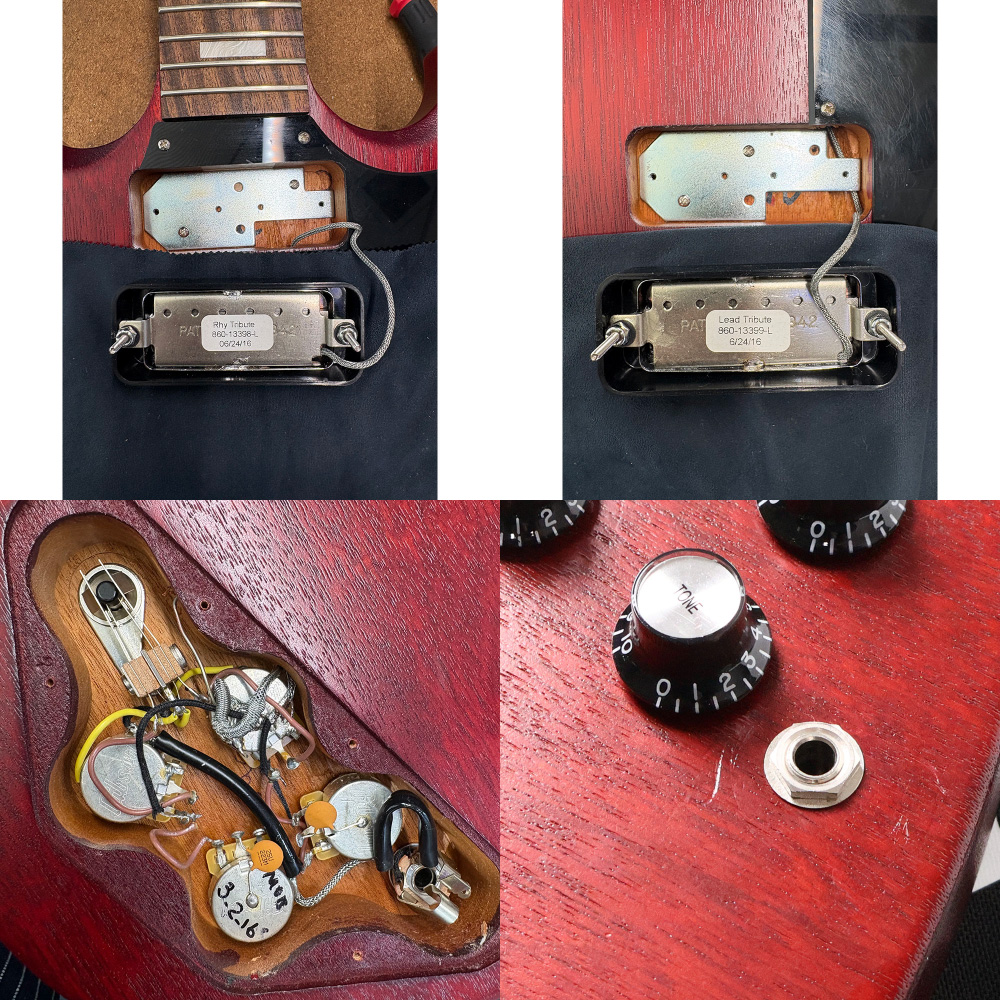 【中古】 エレキギター Gibson SG Special 70s Tribute Satin Cherry 2016年製 ギブソン SGスペシャル ミニハムバッカー搭載 フレイムメイプルネック ピックアップ