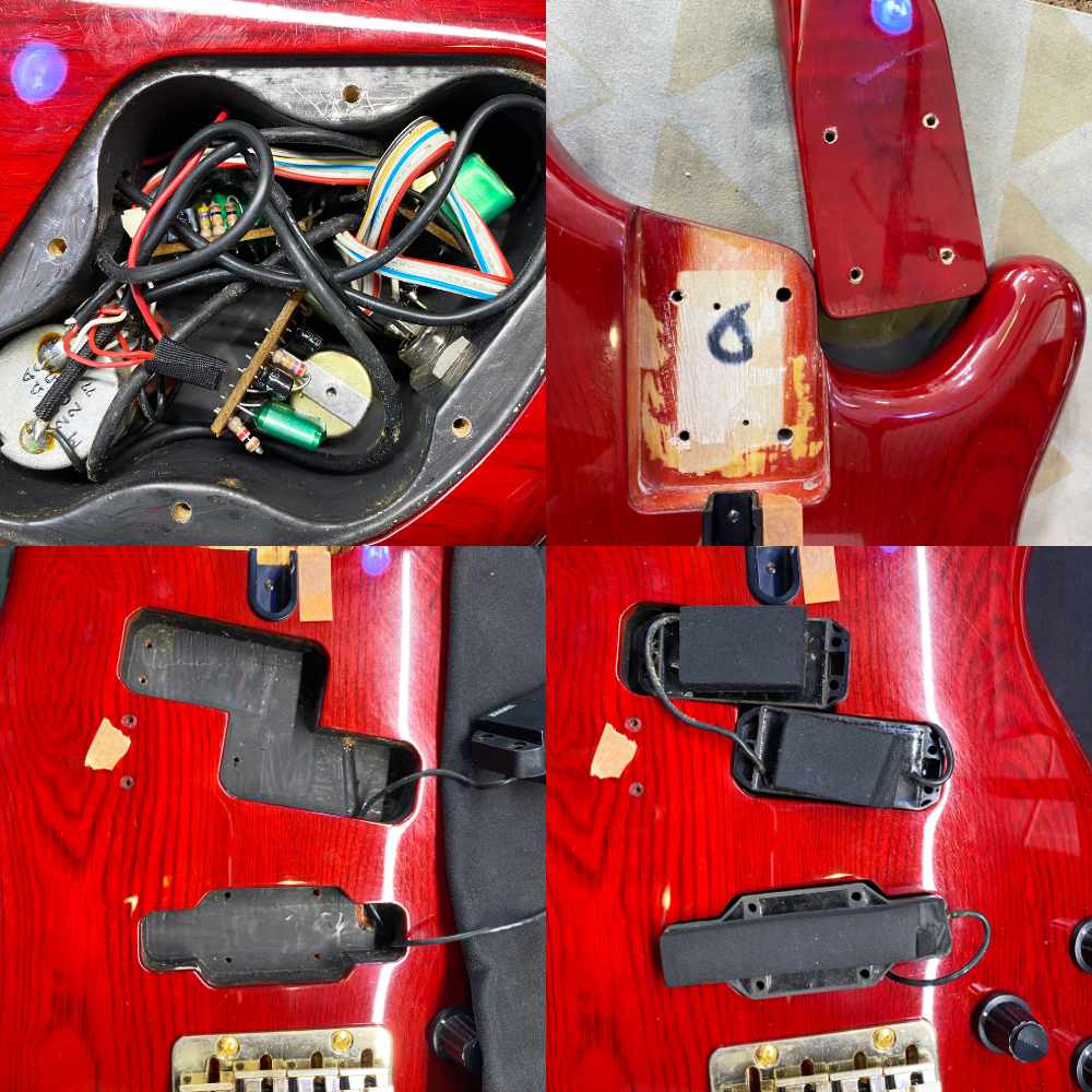 【中古】YAMAHA ヤマハ MB-I PJ Custom STR 1987年製 ミディアムスケール エレキベース 内部