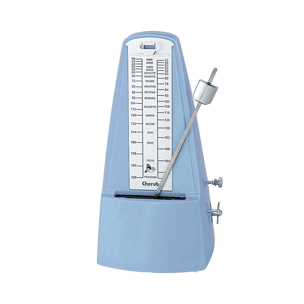 Cherub チェラブ WSM-305 Blue Mechanical Metronome 機械式メトロノーム 振り子式メトロノーム ブルー