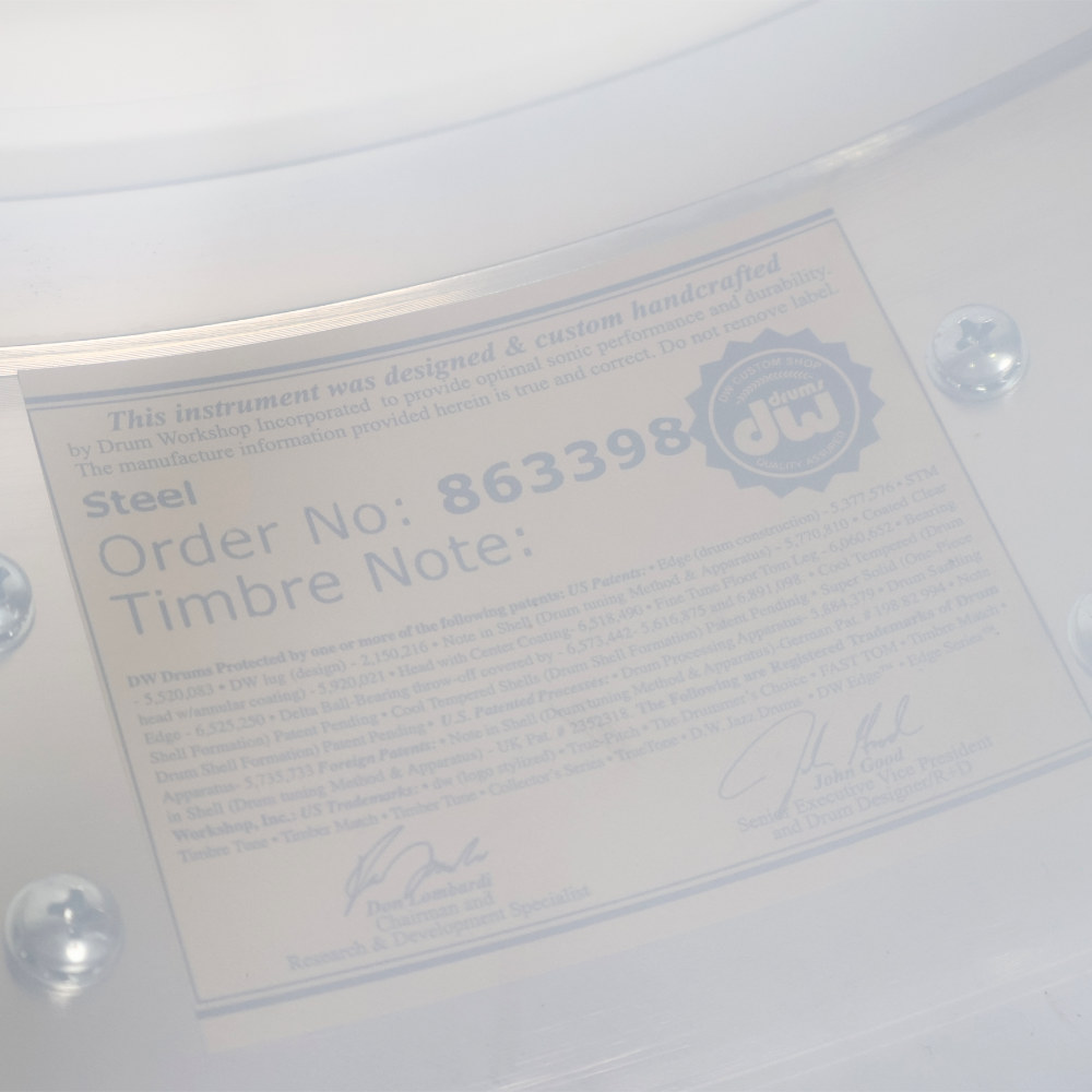 【中古】スネアドラム DW Collector’s Series Chrome-over-Steel Snare Drum 14×5.5 詳細画像