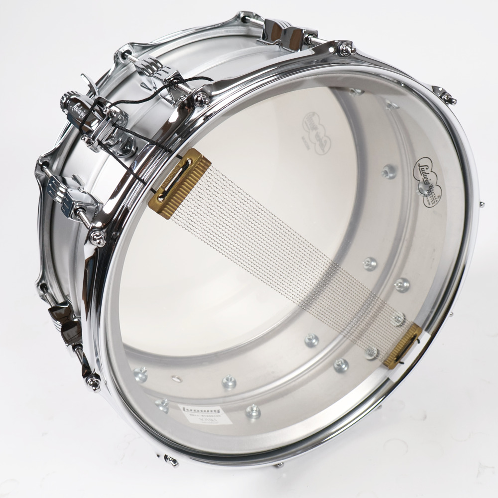 【中古】スネアドラム ラディック Ludwig LM405C Acrolite Classic 14×6.5 スネアサイド