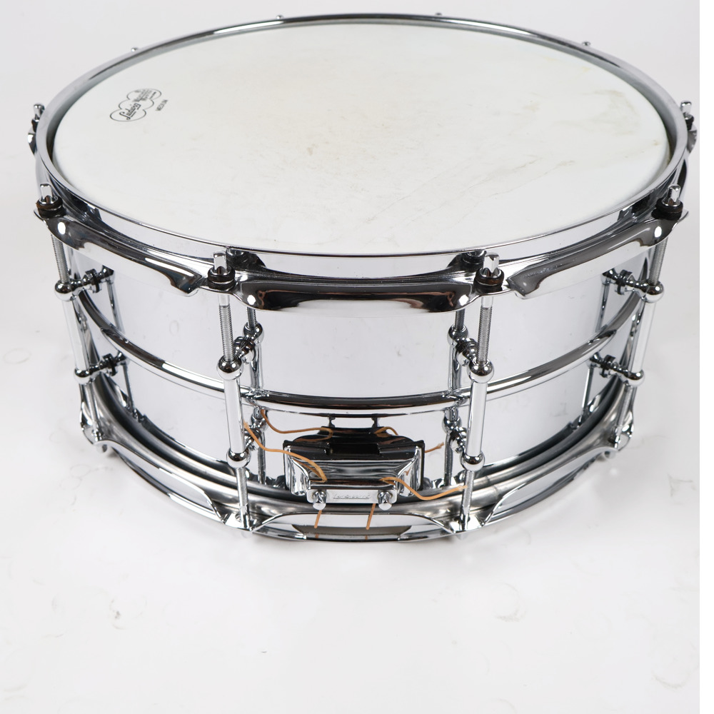 【中古】 スネアドラム ラディック Ludwig LM402T Supraphonic 14×6.5 スープラフォニック 側面