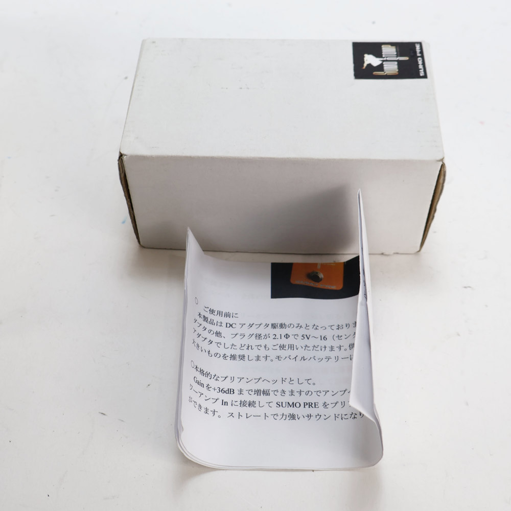 【中古】プリアンプ エフェクター SUMO STOMP SUMO PRE ベースエフェクター ベースプリアンプ 小型ベースプリアンプ 付属品