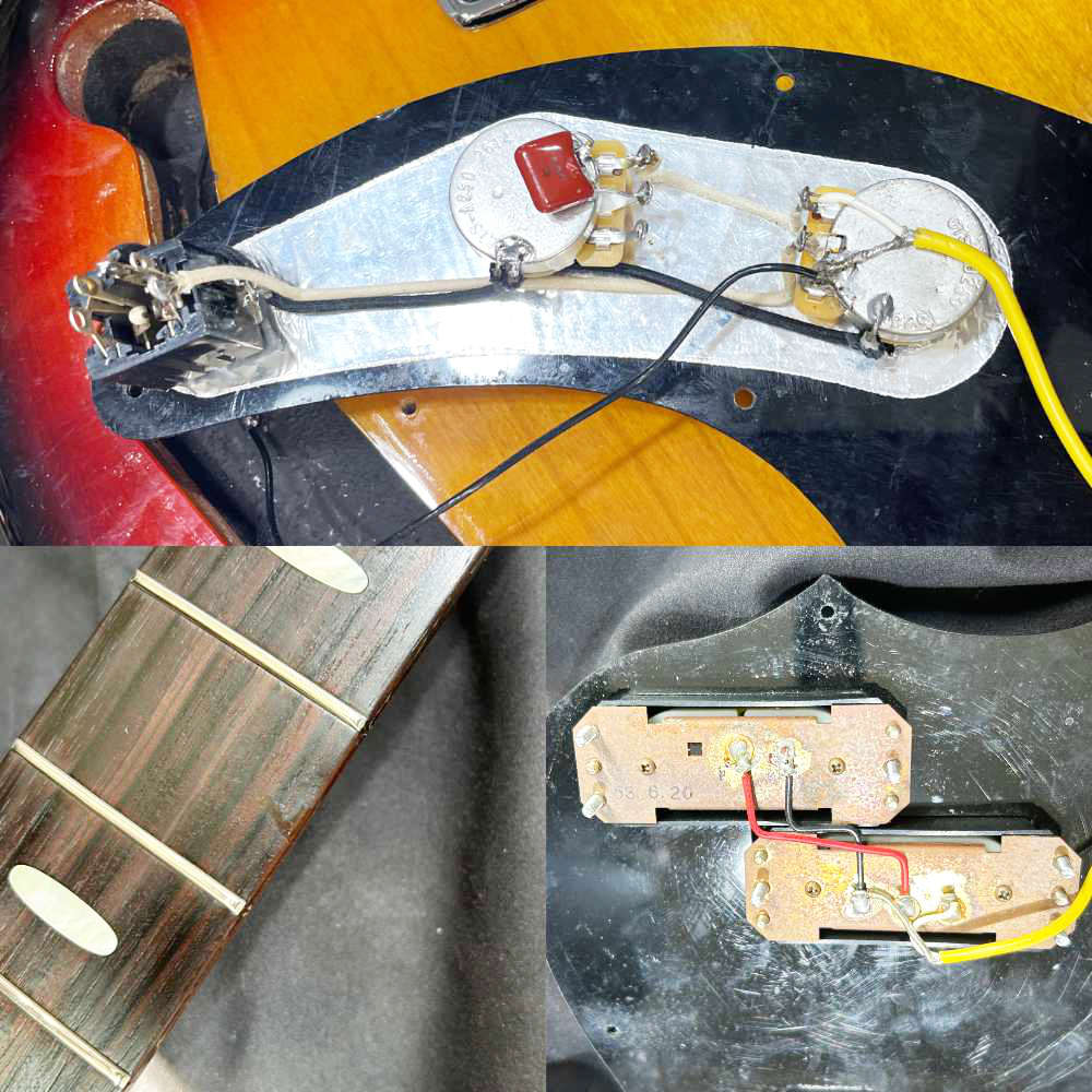 【中古】 エレキベース YAMAHA ヤマハ Broad Bass BB-1000 YS 1978年製 ブロードベース 日本製 内部