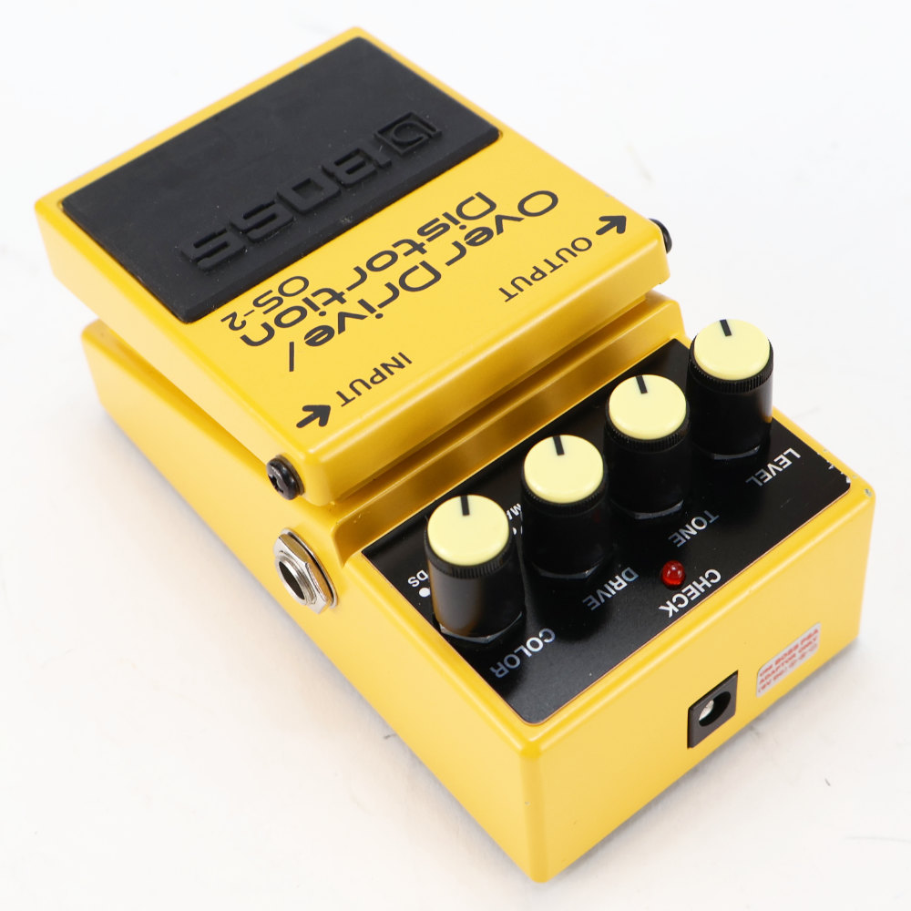 【中古】オーバードライブ ディストーション エフェクター BOSS OS-2 OverDrive Distortion ギターエフェクター 本体画像 斜め 