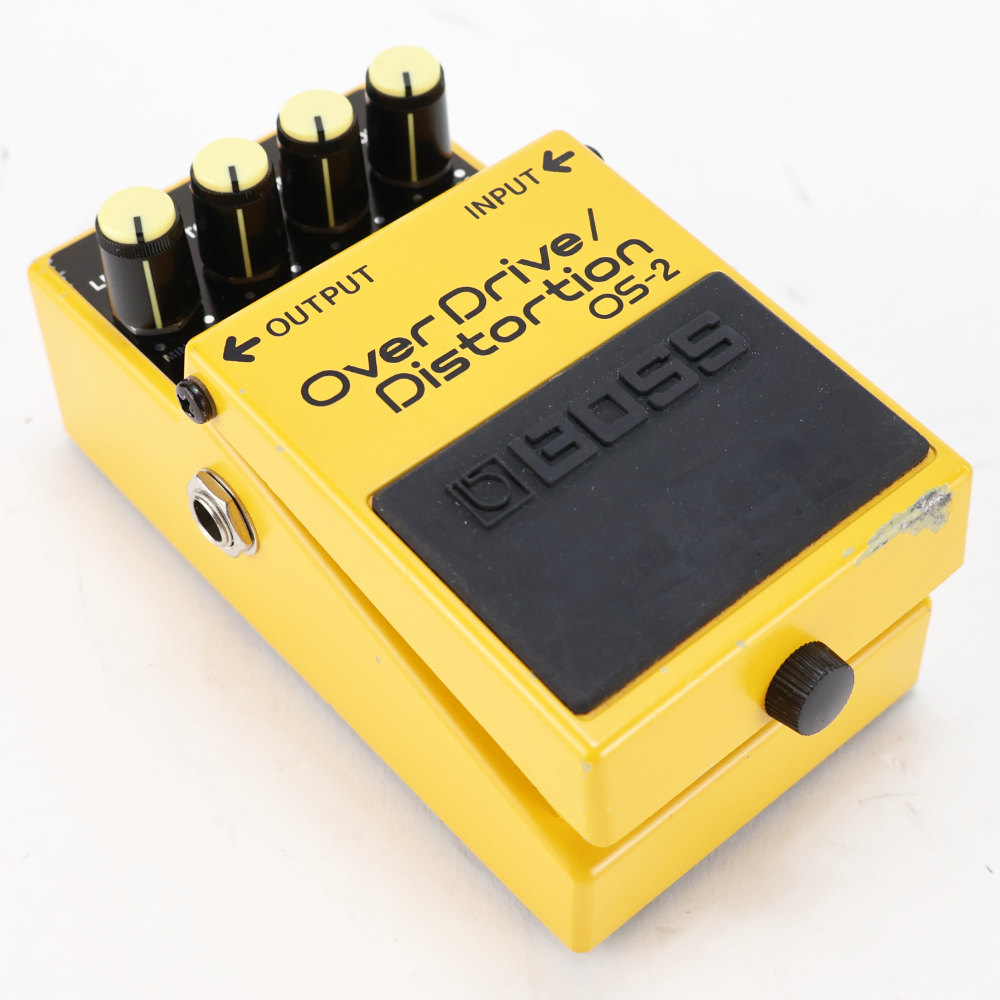 【中古】オーバードライブ ディストーション エフェクター BOSS OS-2 OverDrive Distortion ギターエフェクター 本体画像 斜め 2