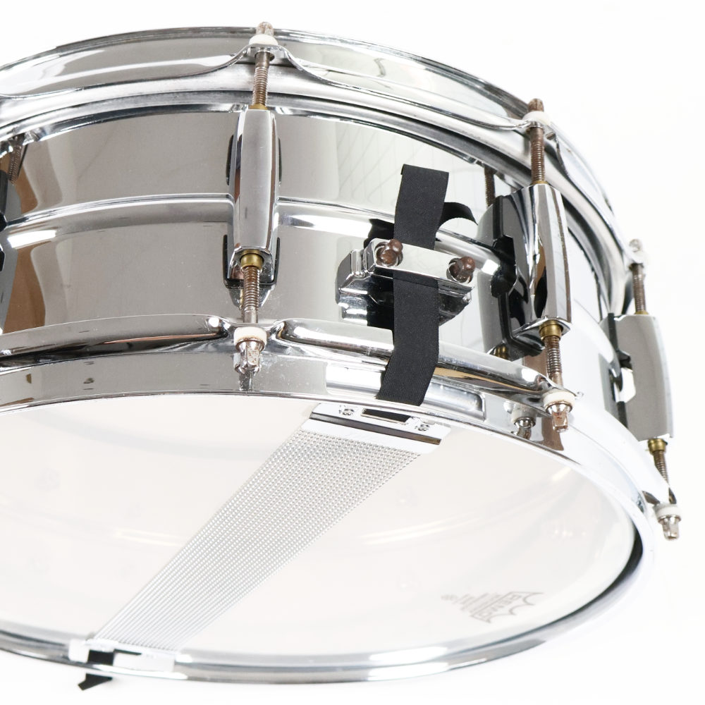【中古】 スネアドラム パール Pearl SensiTone Steel Custom Alloy 14x5.5 スチールシェル ストレイナー 2