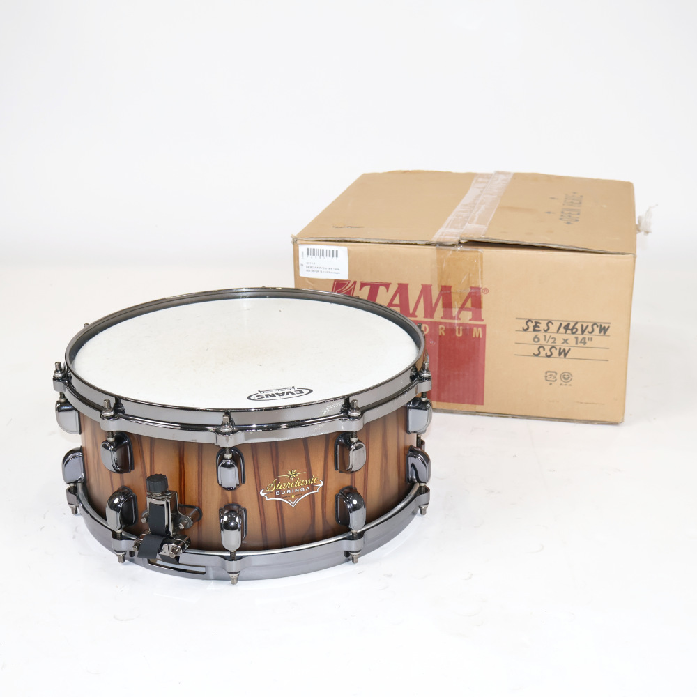 【中古】 スネアドラム タマ TAMA SES146VSW 14×6.5 Starclassic Bubinga ブビンガ