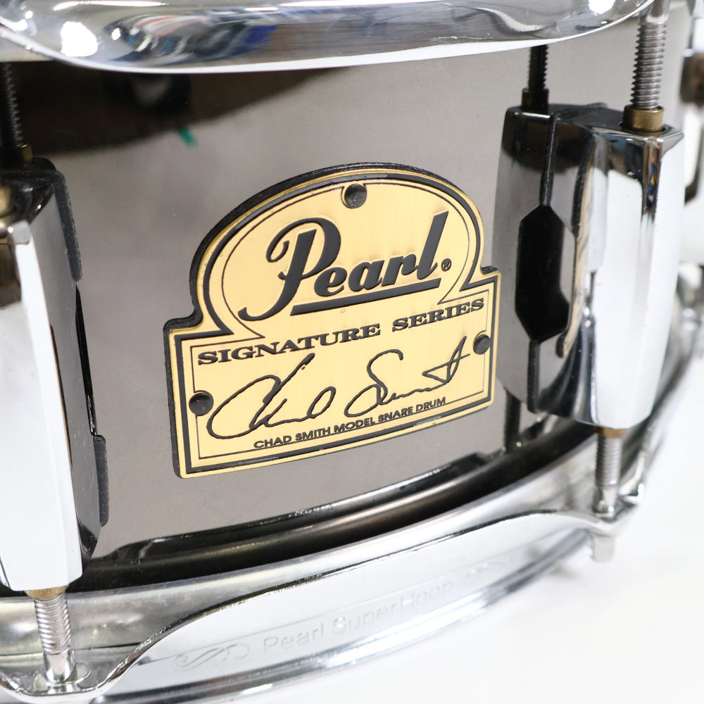 【中古】 チャドスミス シグネチャー スネアドラム パール Pearl CS1450 Chad Smith Signature 14×5 詳細画像